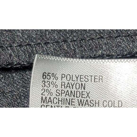 Worthington Charcoal Pinstripe Modern Fit Pleated Front Dress Pants 14 Stretch - Picture 4 of 6